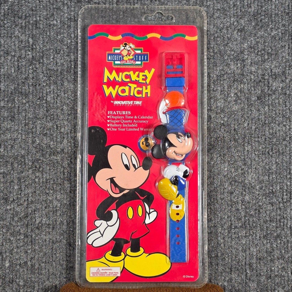 Vintage Disney Mickey Mouse Kids Digital Watch Innovative Time DIS3D85 NIP